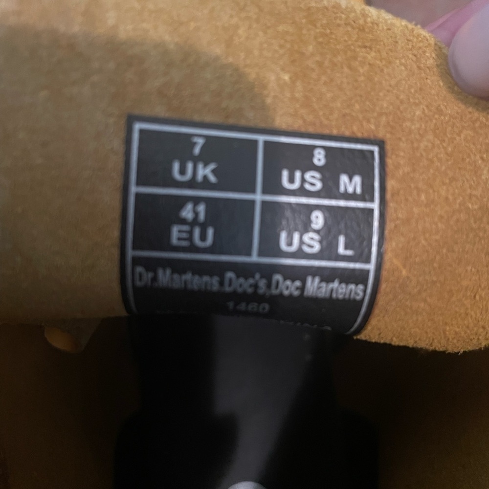 Yellow Doc Martens brand new never worn. Pairs well with any outfit.